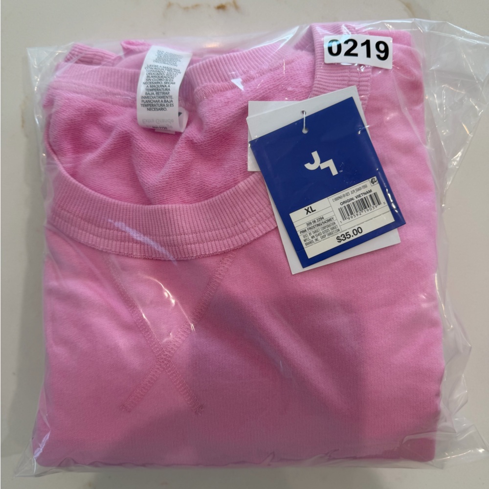 ♥️ Women's Valentine's Day Patchwork Crewneck Sweatshirt - JoyLab™ Pink M & XL - Picture 9 of 15